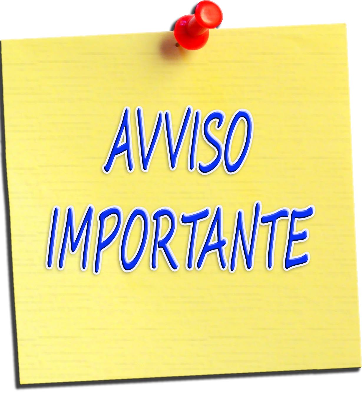 Risultati immagini per avviso importante