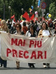 Roma: 4 milioni di precari in corteo