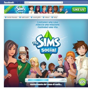 Facebook: The Sims in black out