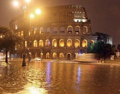 MALTEMPO: PIOGGIA, TEMPORALI E ALLAGAMENTI A ROMA E LAZIO