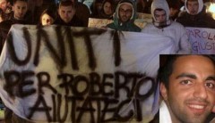 Roberto Straccia: oggi i funerali, maxi schermo