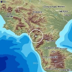 Terremoto Cosenza: oggi magnitudo 2.5