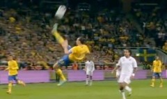 Ibra goal: video rovesciata Svezia-Inghilterra: magia o fortuna